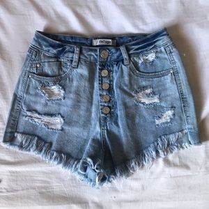 High waisted shorts
